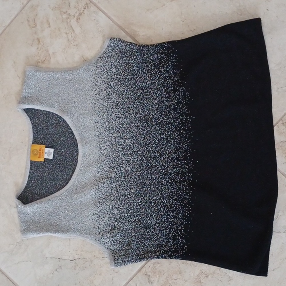 Ruby Rd. Sparkly Metallic Top